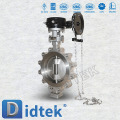 Didtek Triple Offset Lug Type Stainless Steel Butterfly Valve With Lever